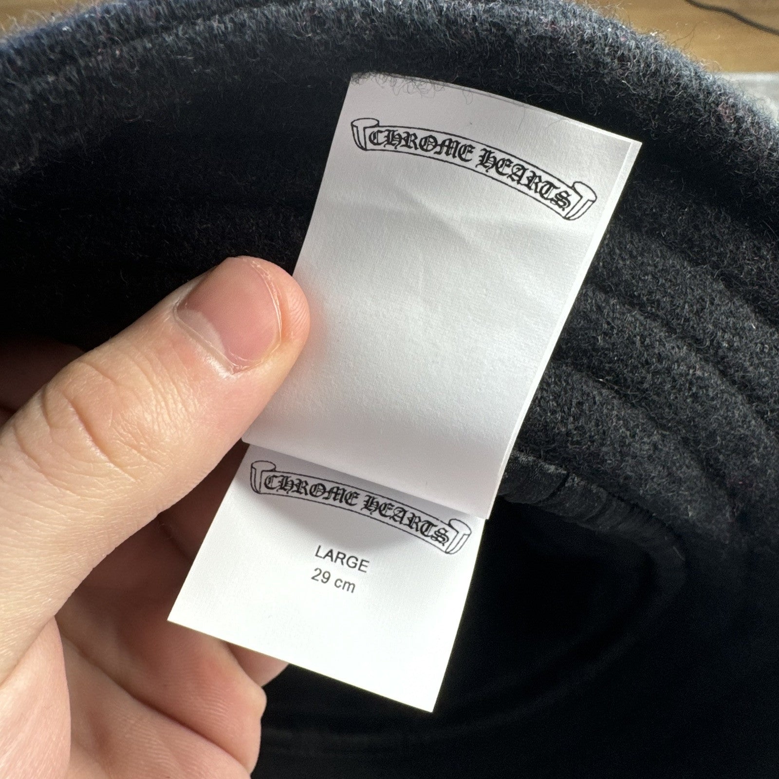 Chrome Hearts CH Cashemere Bucket Hat ‘navy’ 