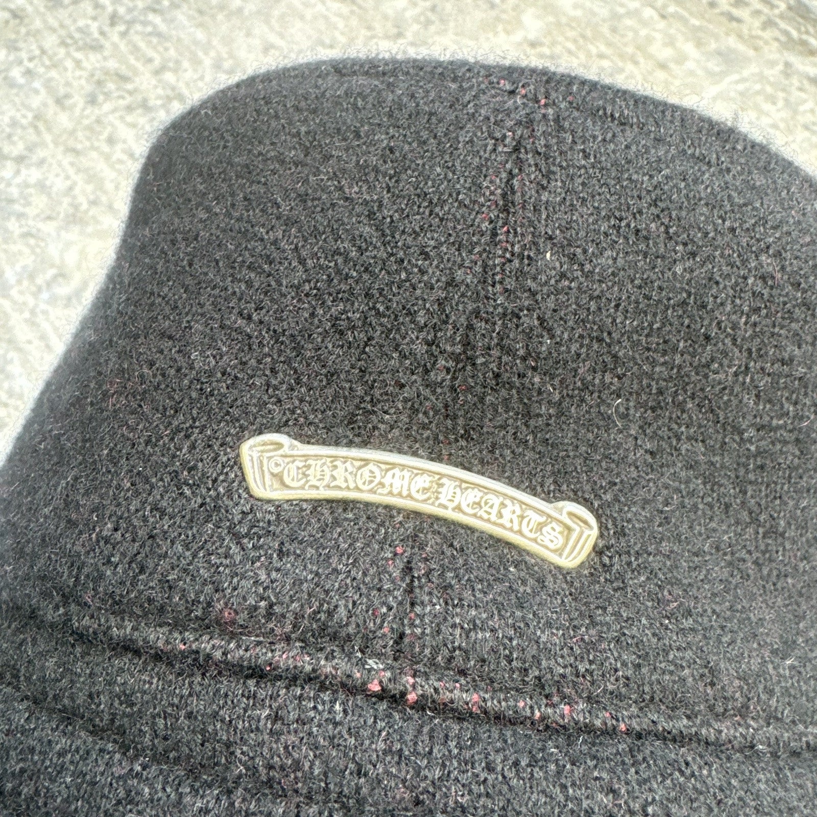 Chrome Hearts CH Cashemere Bucket Hat ‘navy’ 