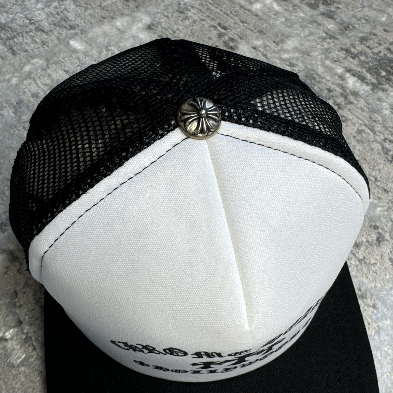 Chrome Hearts King Taco Triple Cross Trucker Hat ‘white’ 