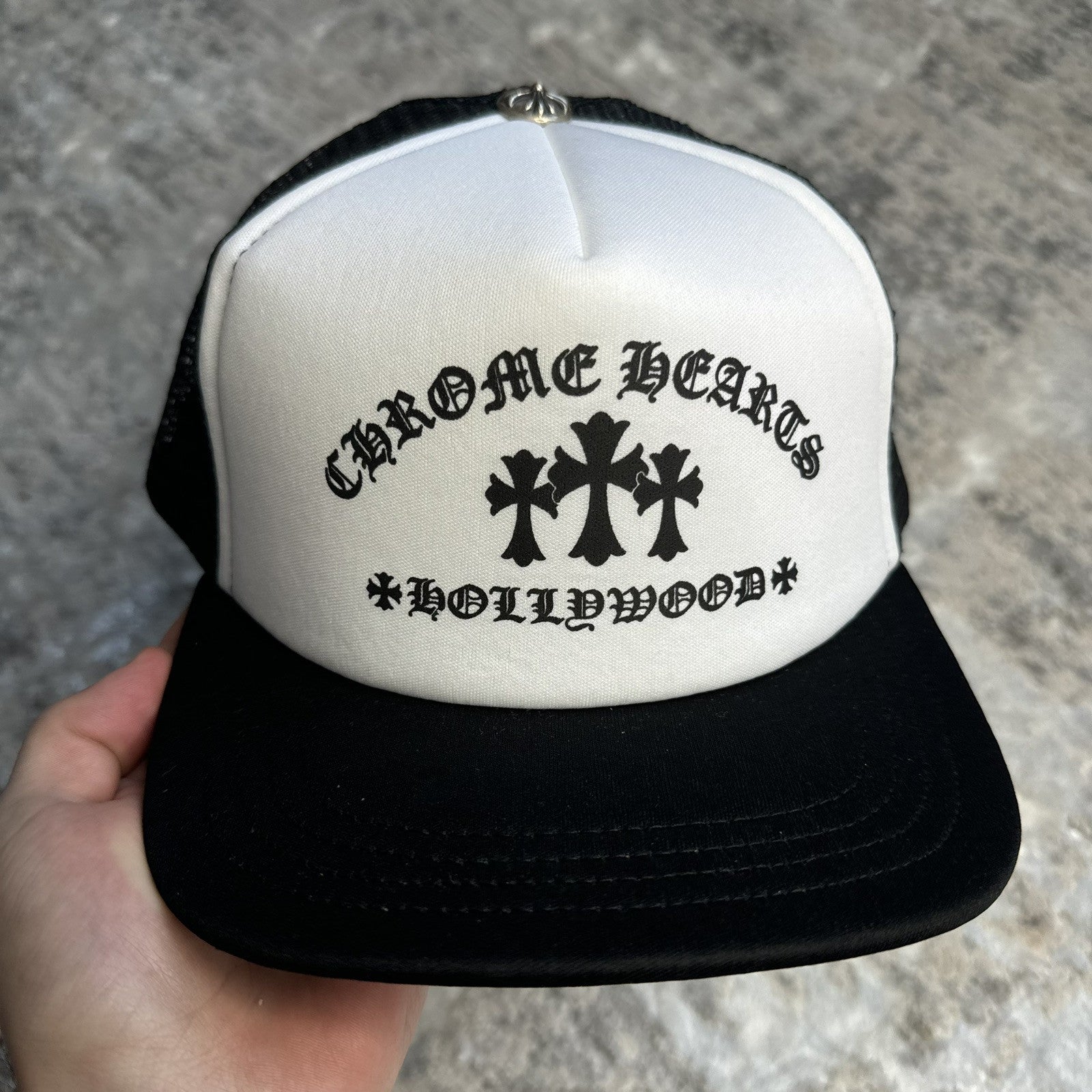 Chrome Hearts King Taco Triple Cross Trucker Hat ‘white’ 