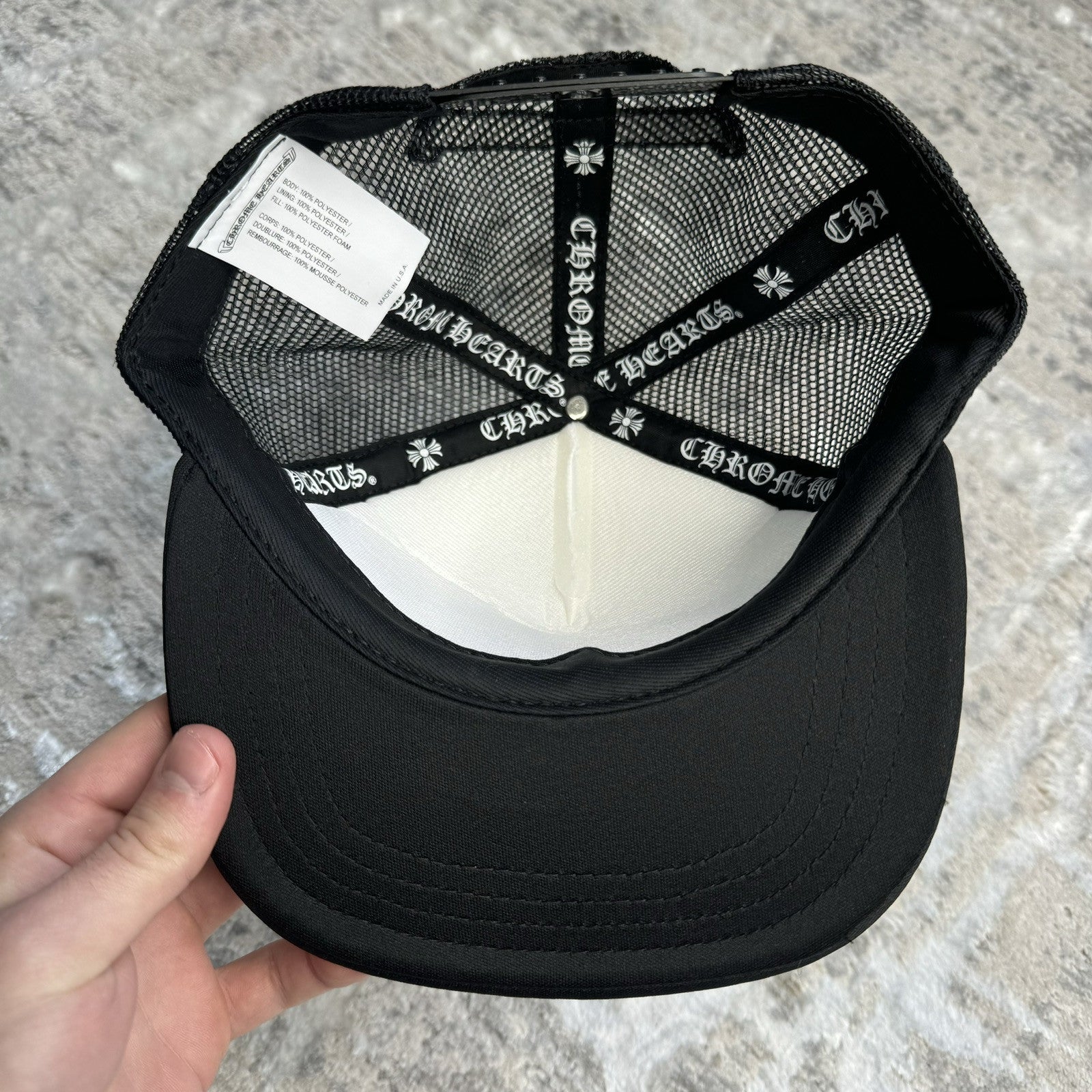 Chrome Hearts King Taco Triple Cross Trucker Hat ‘white’ 