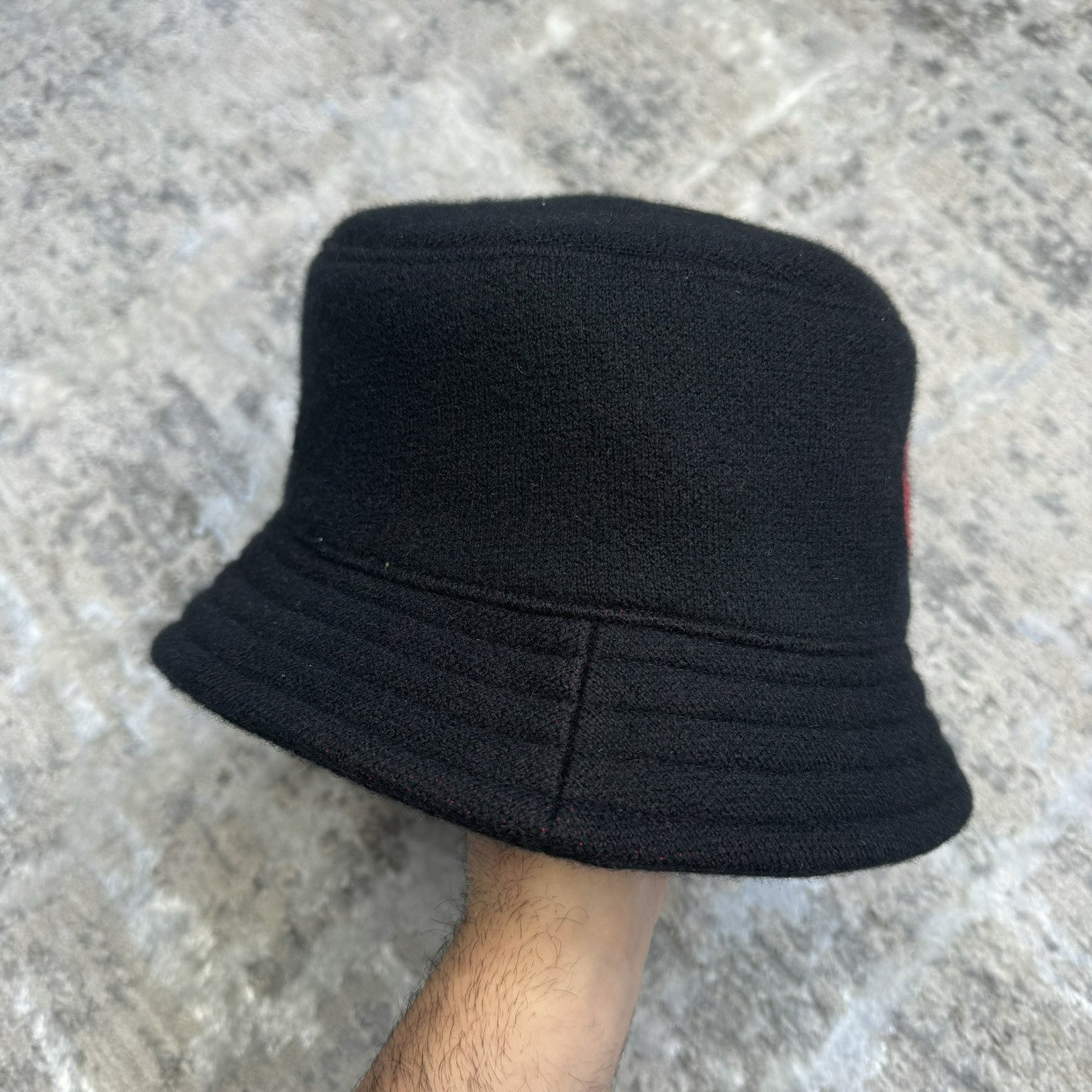 Chrome Hearts CH Cashemere Bucket Hat ‘navy’ 