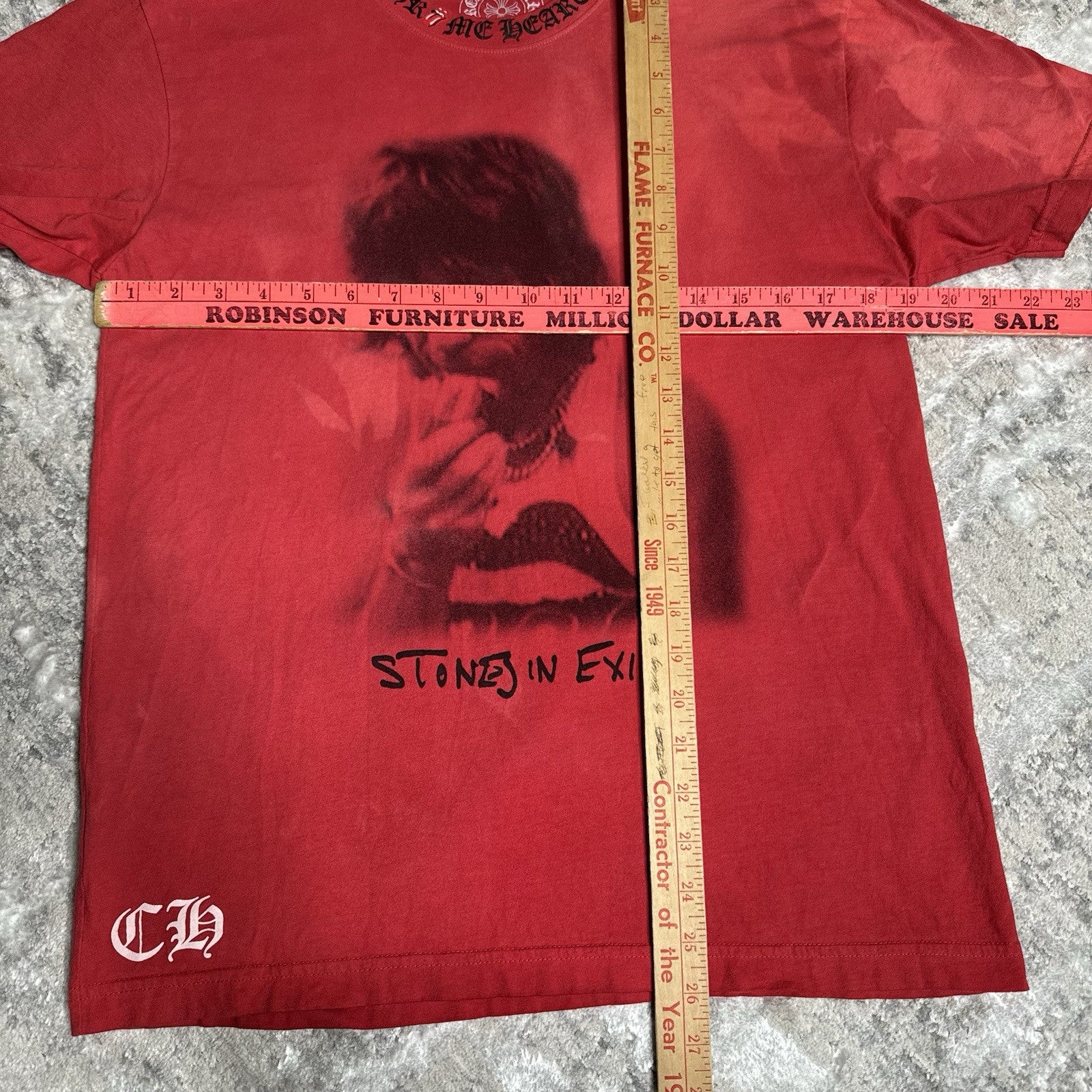 Chrome Hearts Rolling Stones Richard Stark ‘exile In Stones’ Short Sleeve Tee