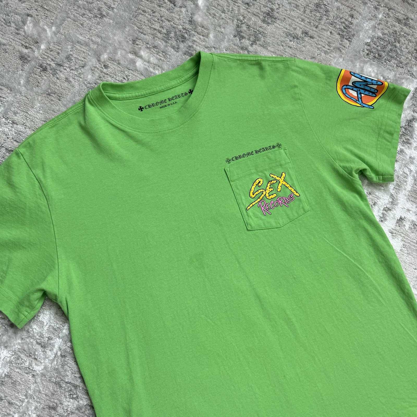 Chrome Hearts Matty Boy Sex Records Pocket Short Sleeve Tee 