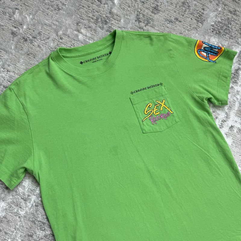 Chrome Hearts Matty Boy Sex Records Pocket Short Sleeve Tee 