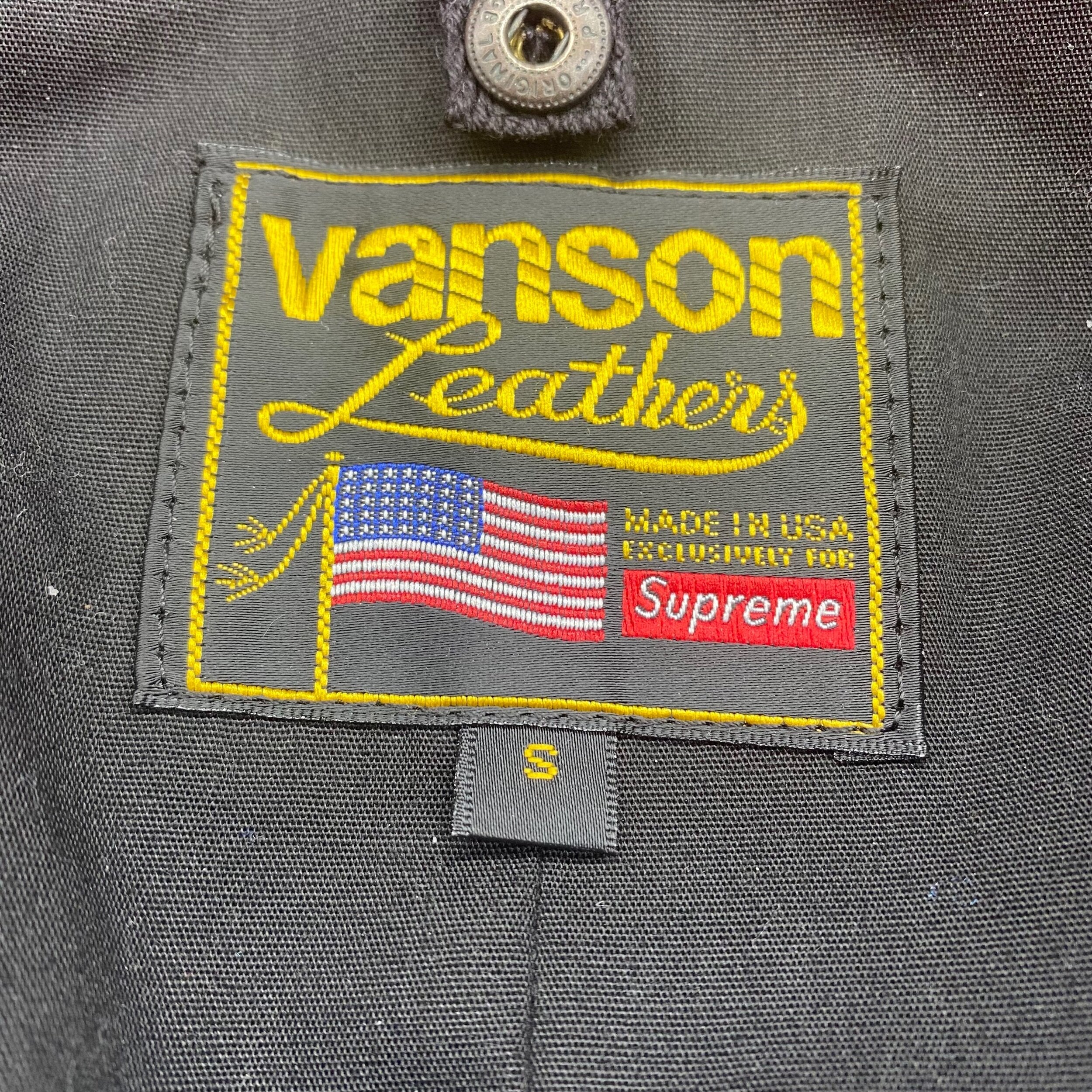 Size S) Supreme Vanson Bones Leather Jacket, Fall Winter 2017, 100%  Authentic! | eBay