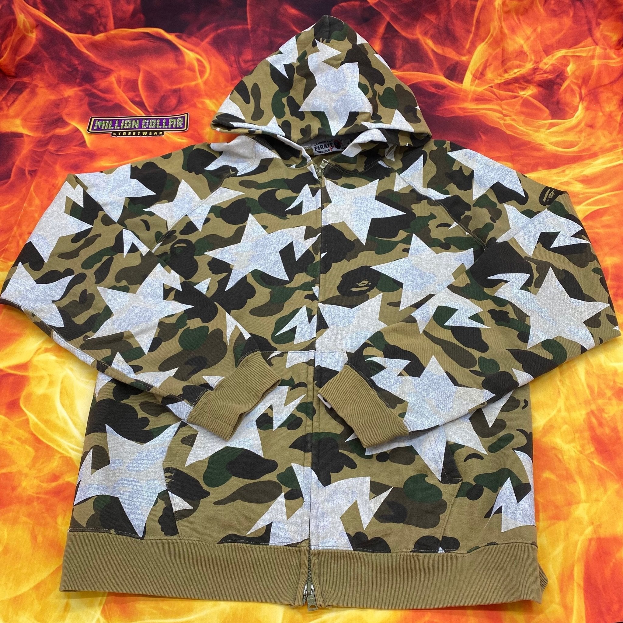 Bape best sale hoodie stars