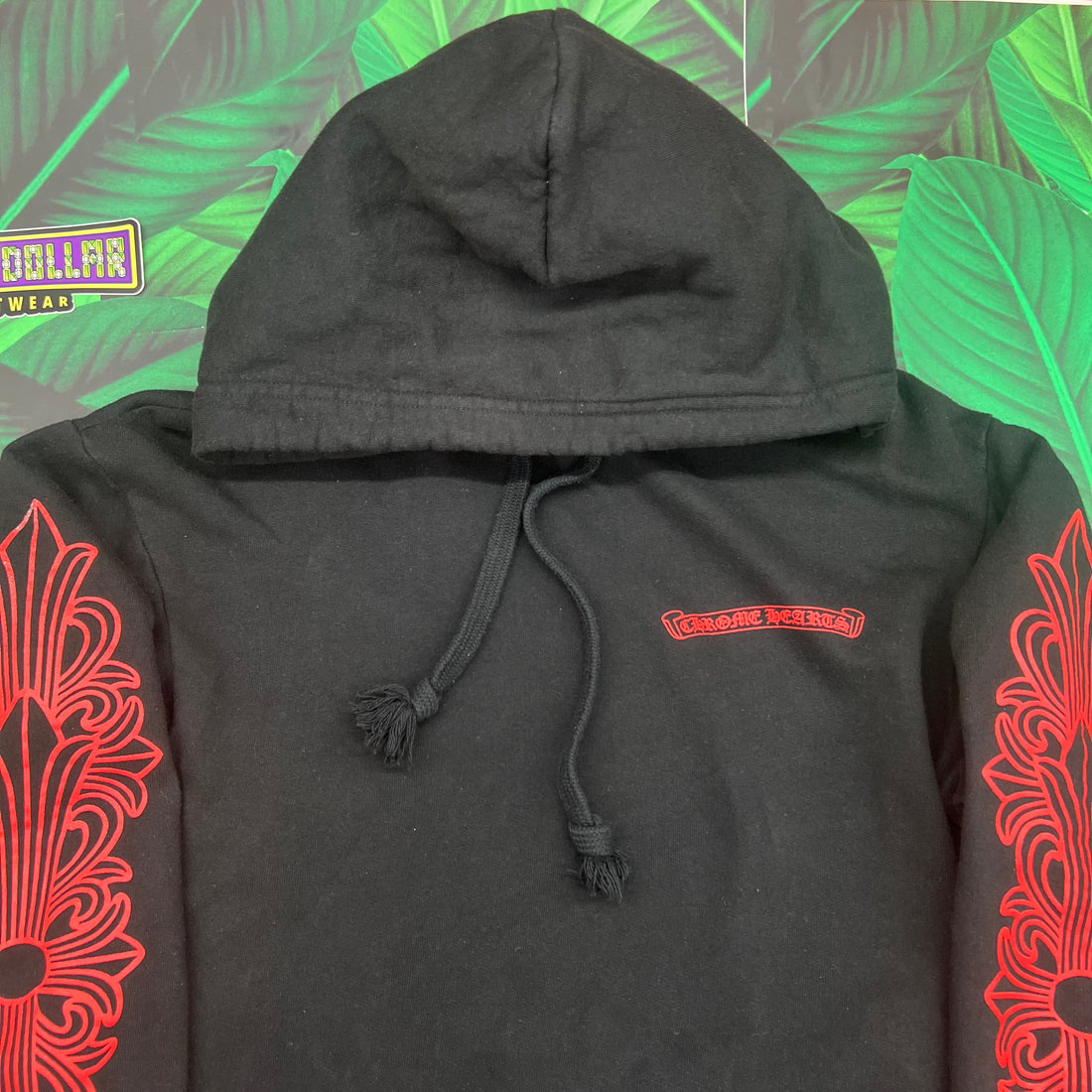 Chrome hearts horseshoe floral hoodie- XS