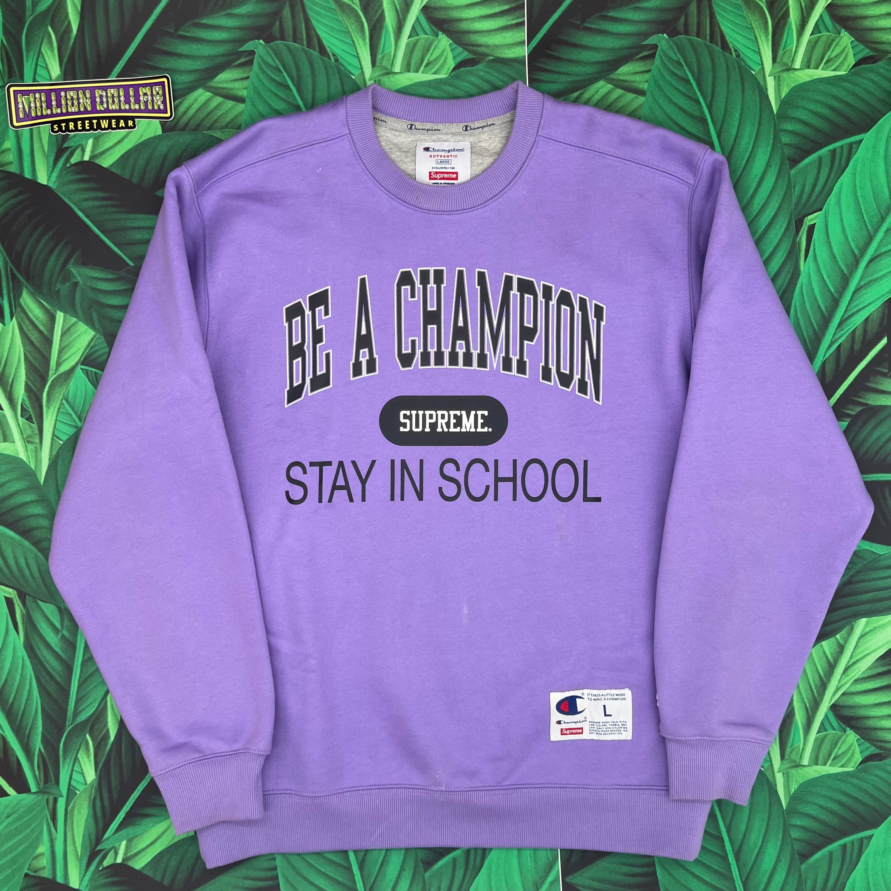 新作入荷2023 Supreme - supreme champion Stay In School Crewneckの