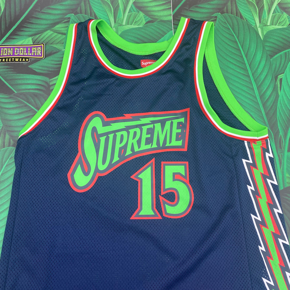 Supreme bolt basketball jersey- XL – Million Dollar Streetwear