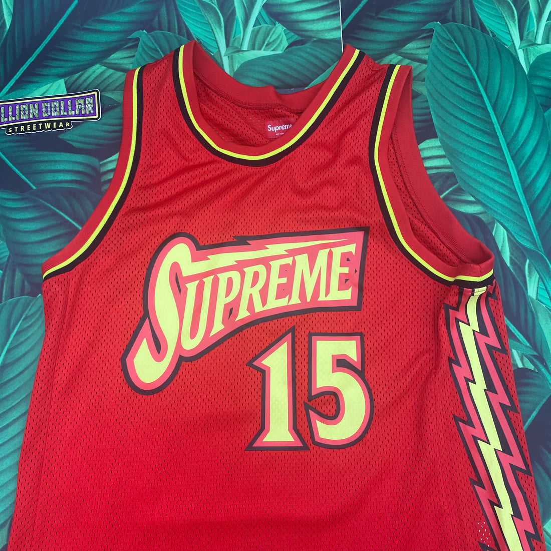 Supreme bolt basketball jersey- M – Million Dollar Streetwear
