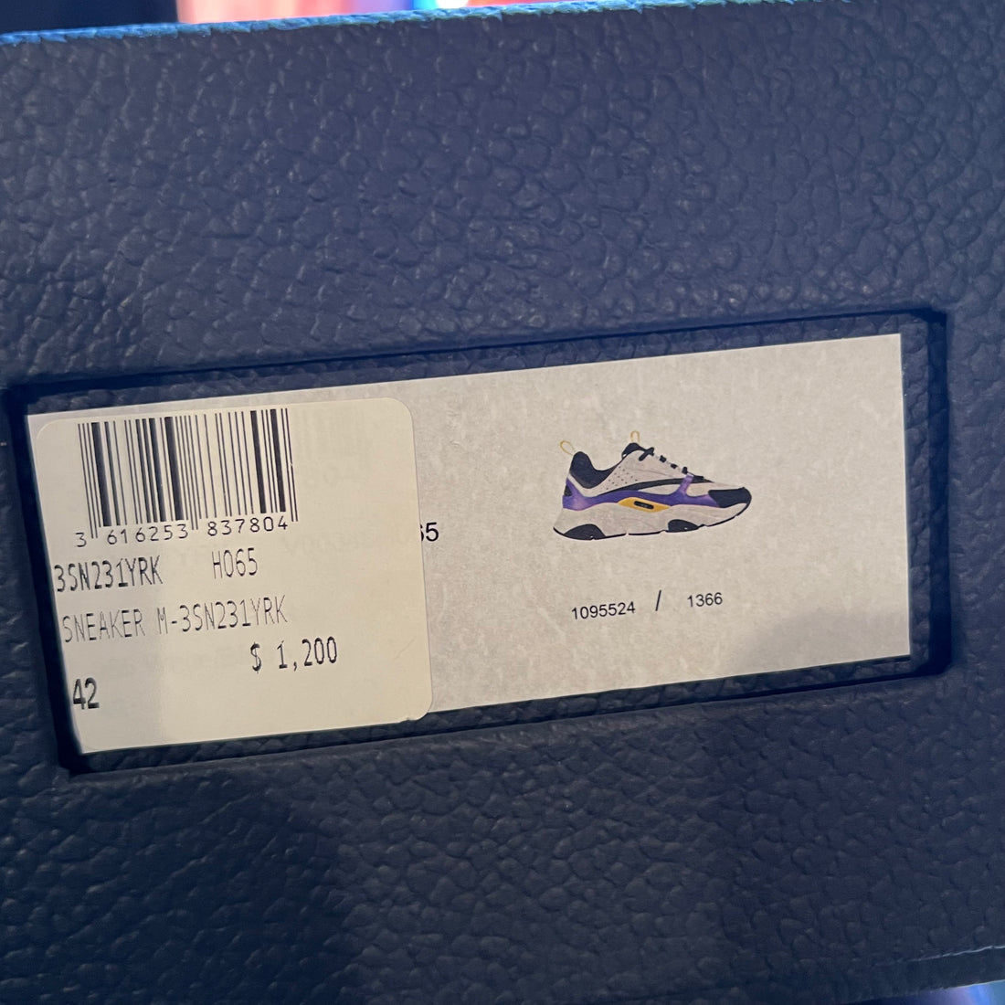 Dior b22 sneaker ‘violet white’- 9M/42EU