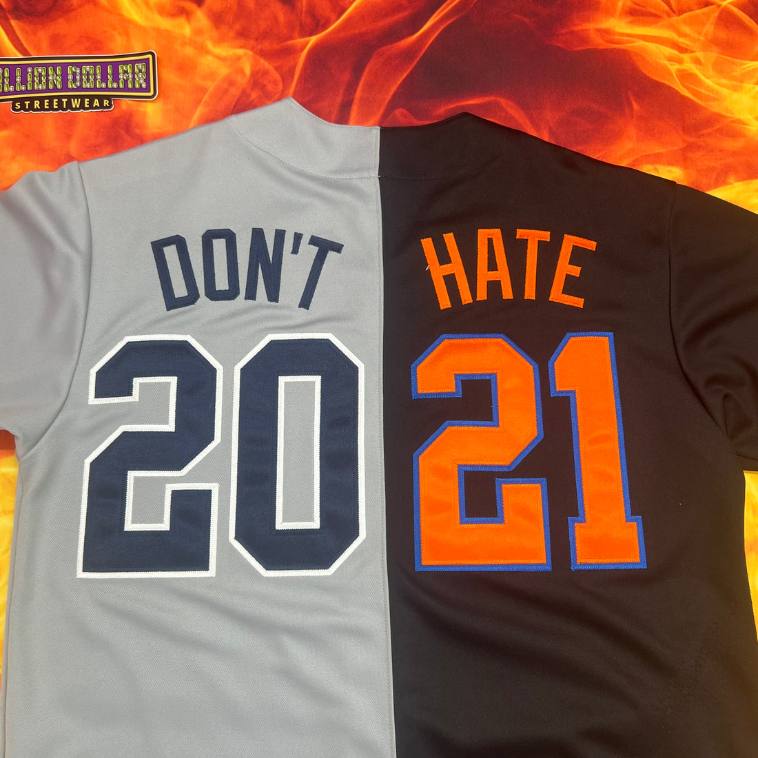 Supreme don't hate baseball jersey- S – Million Dollar Streetwear