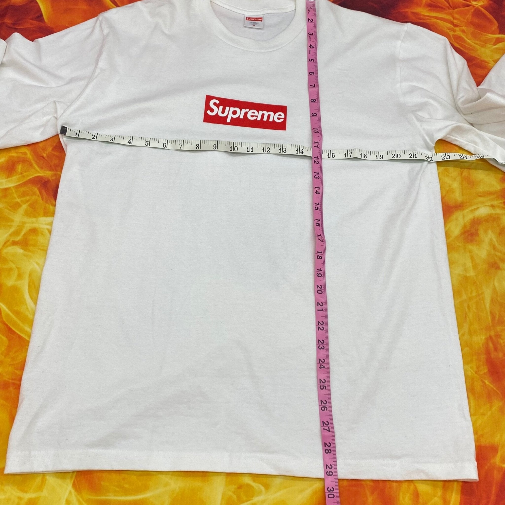 ブランド supreme ボックスロゴ エルエス Tシャツ ホワイト