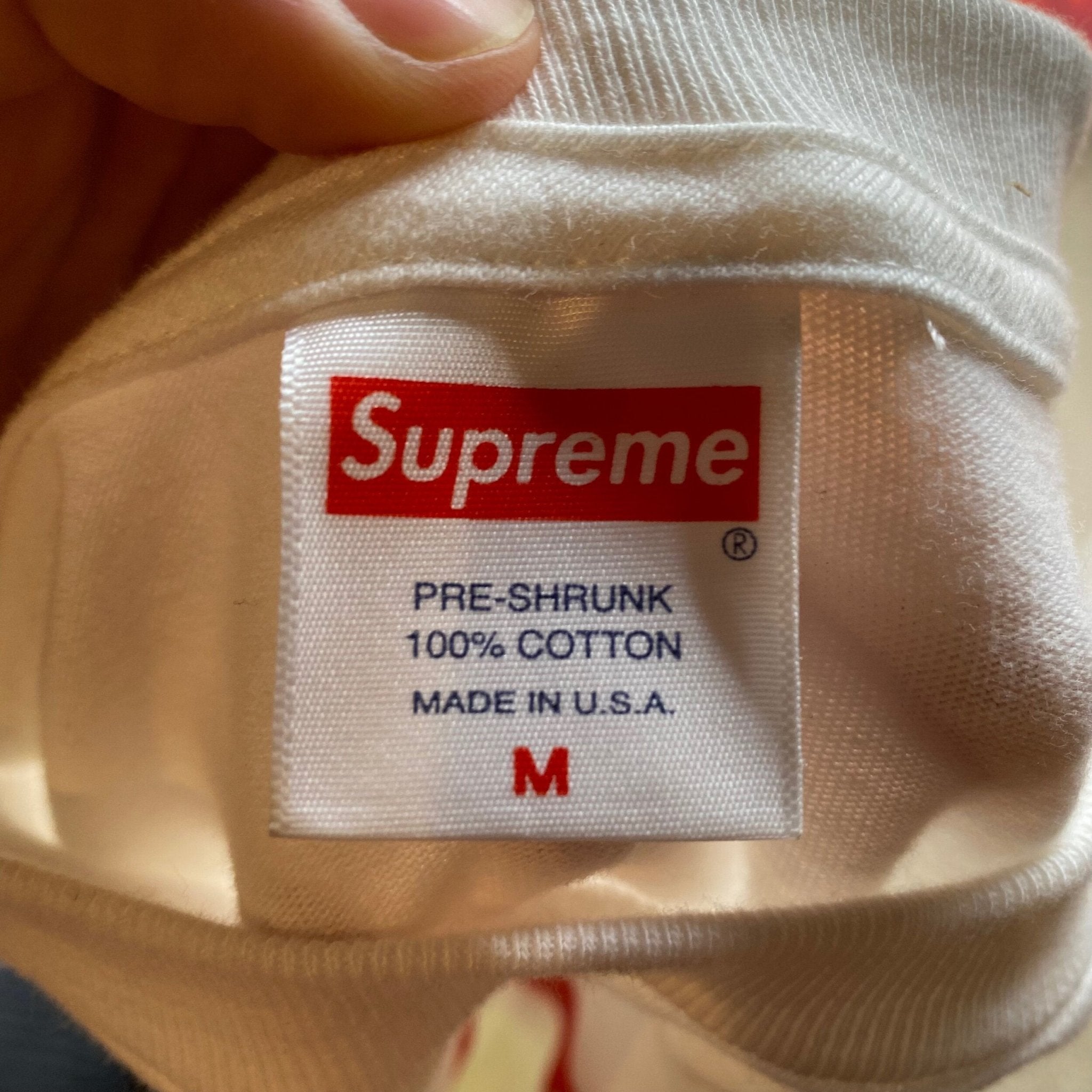 Supreme box logo l/s tee- M – Million Dollar Streetwear