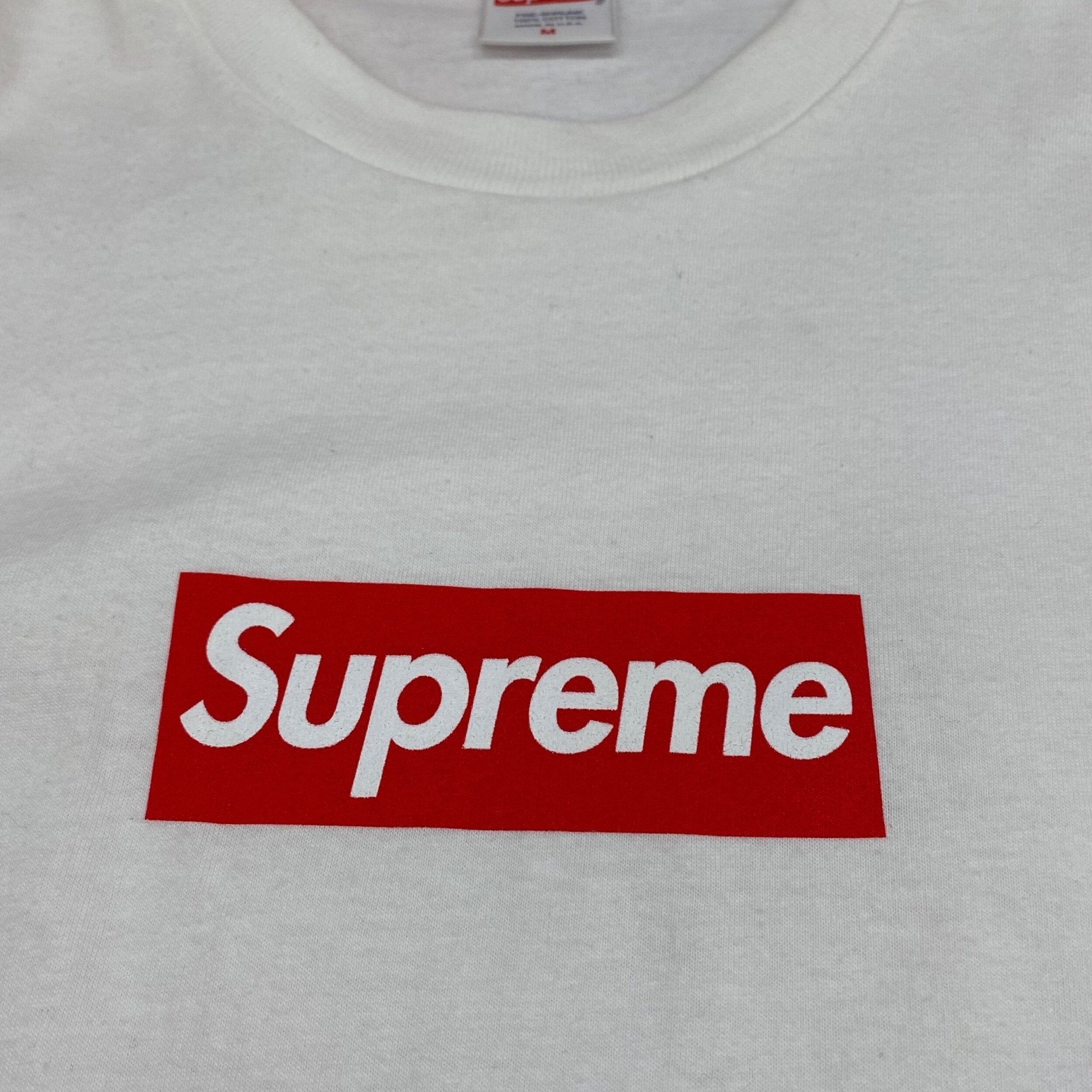 Supreme box logo l/s tee- M