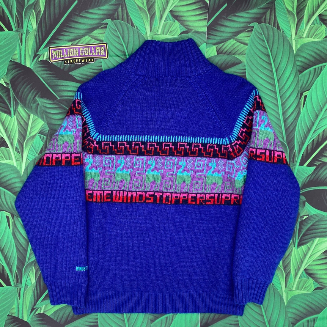 Supreme chullo windstopper zip up sweater- M - Million Dollar Streetwear
