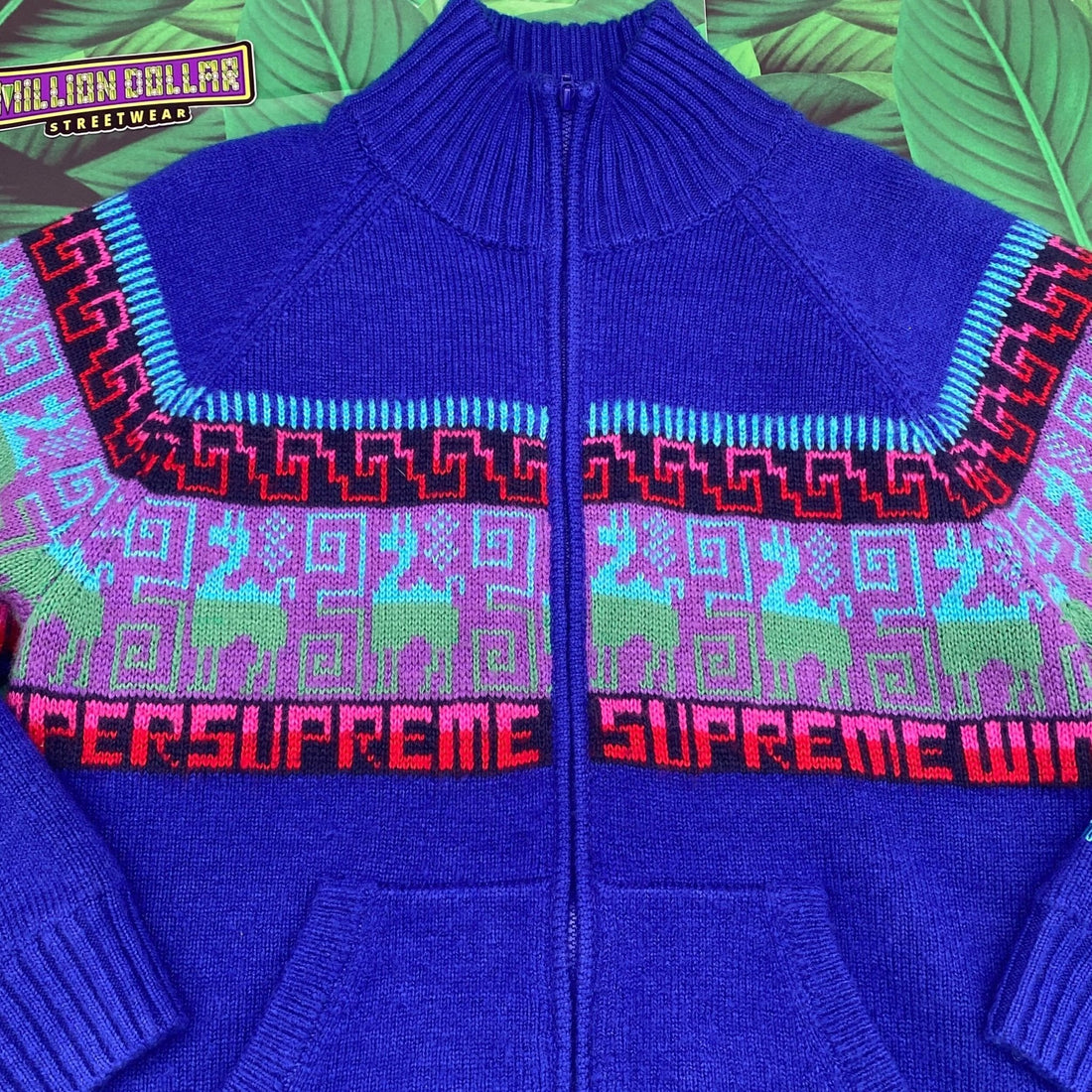 Supreme chullo windstopper zip up sweater- M - Million Dollar Streetwear