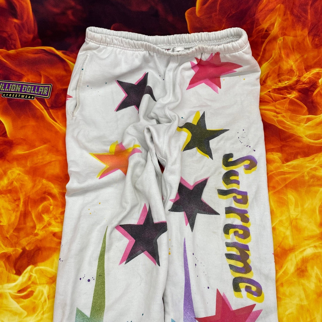 Supreme Gonz stars sweatpant- L - Million Dollar Streetwear