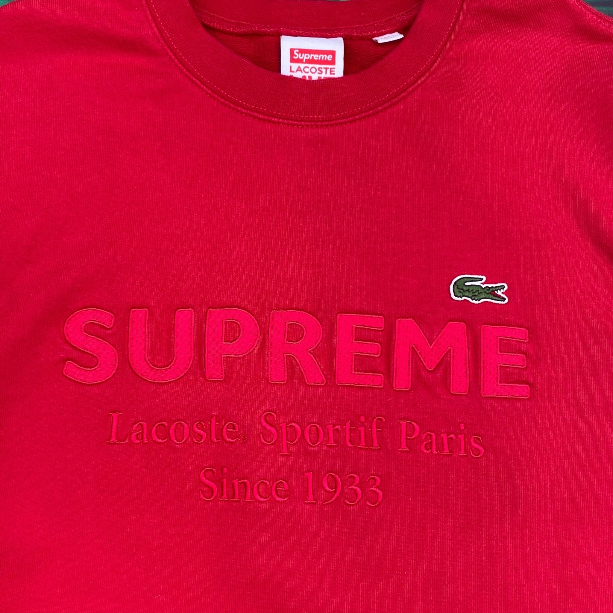 Supreme LACOSTE crewneck- S – Million Dollar Streetwear