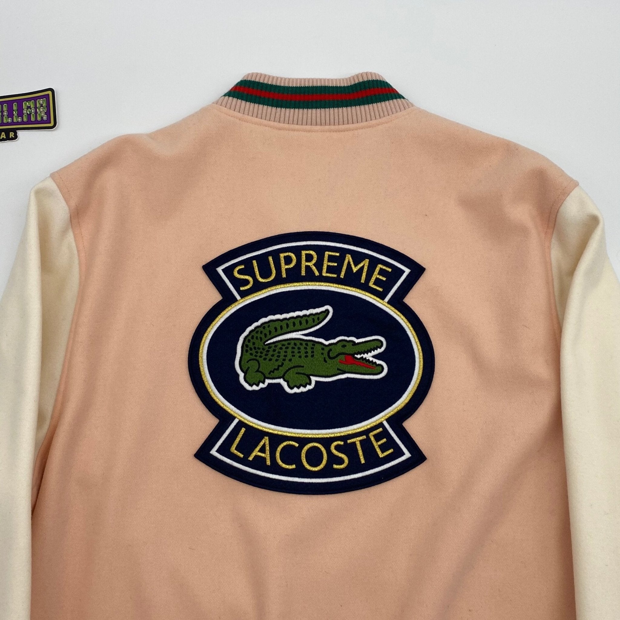 Supreme Lacoste wool varsity jacket- L – Million Dollar Streetwear