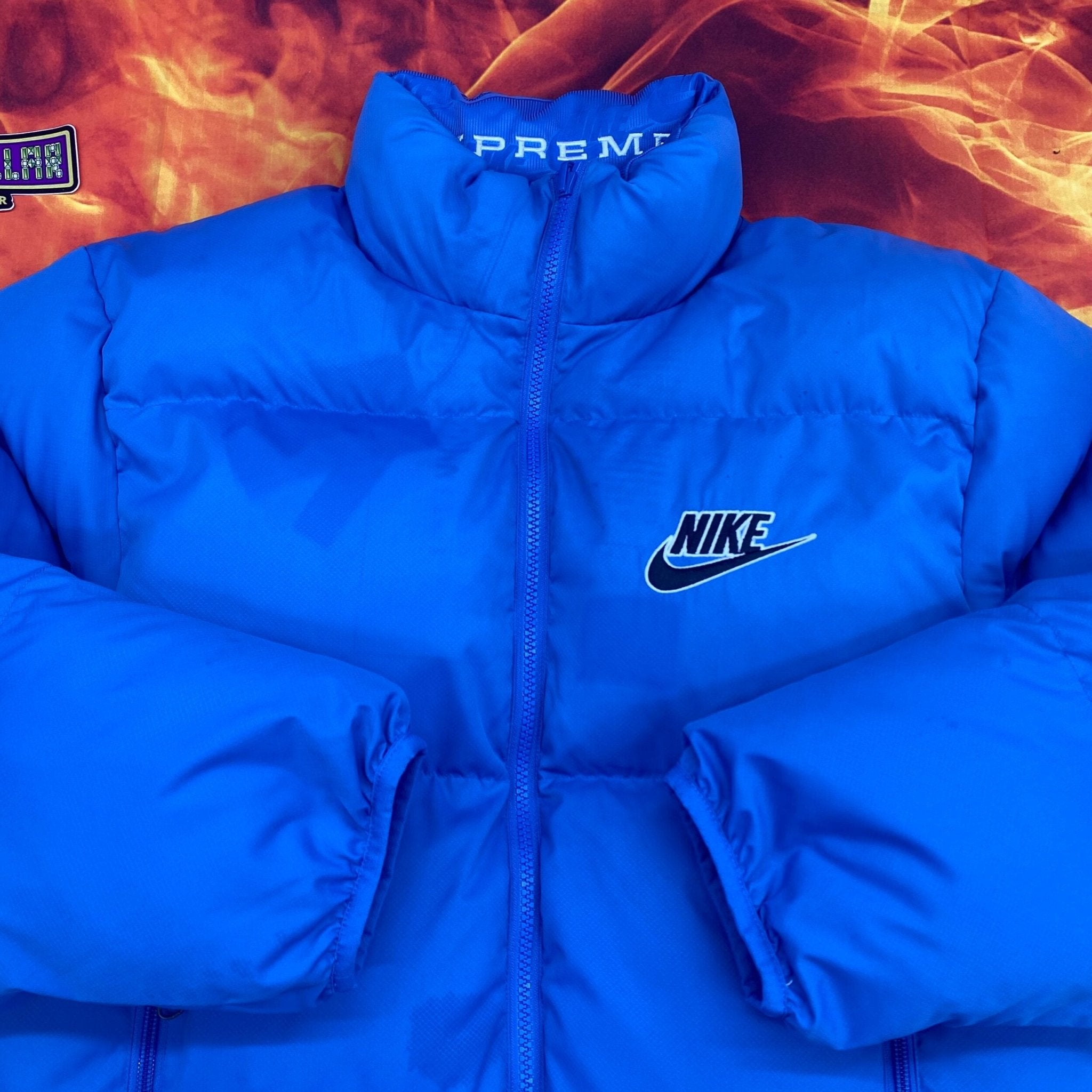 Supreme Nike reversible puffy jacket- S