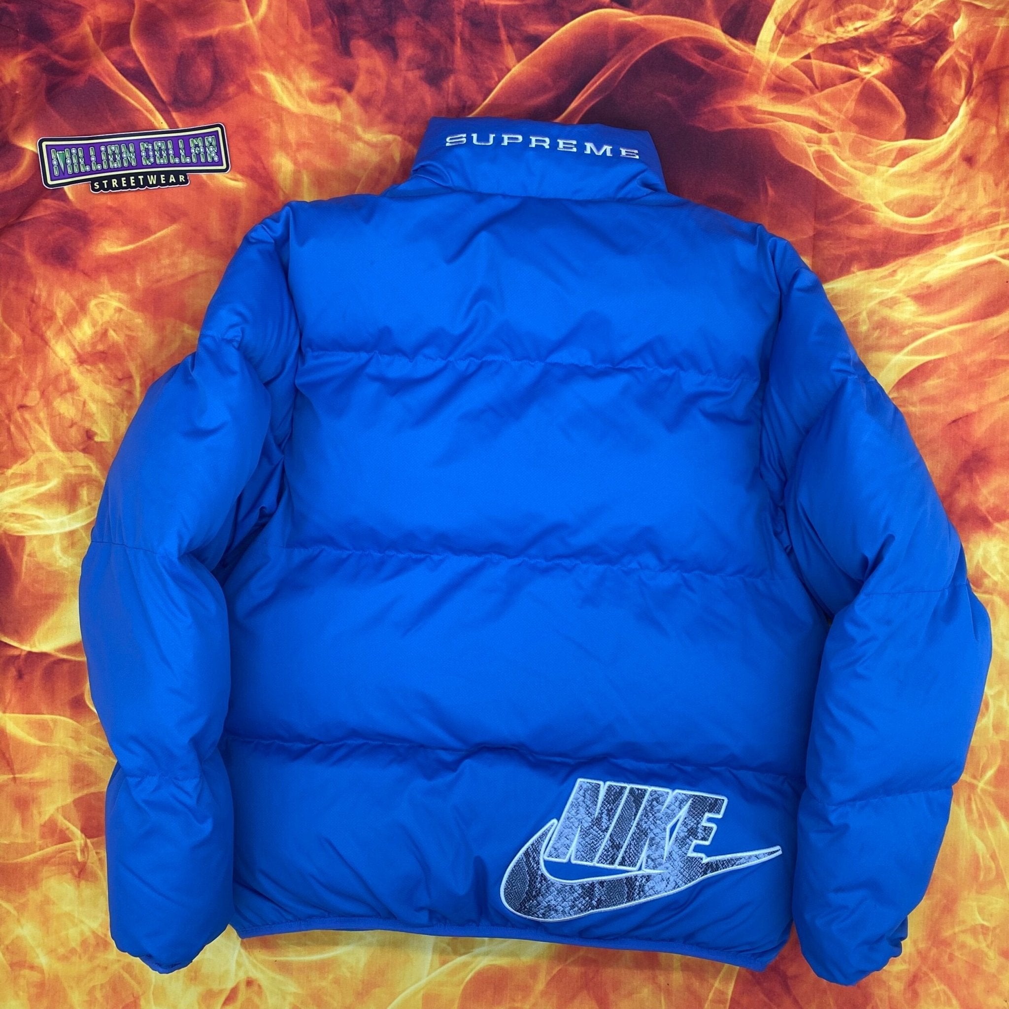 Supreme Nike reversible puffy jacket- S – Million Dollar Streetwear