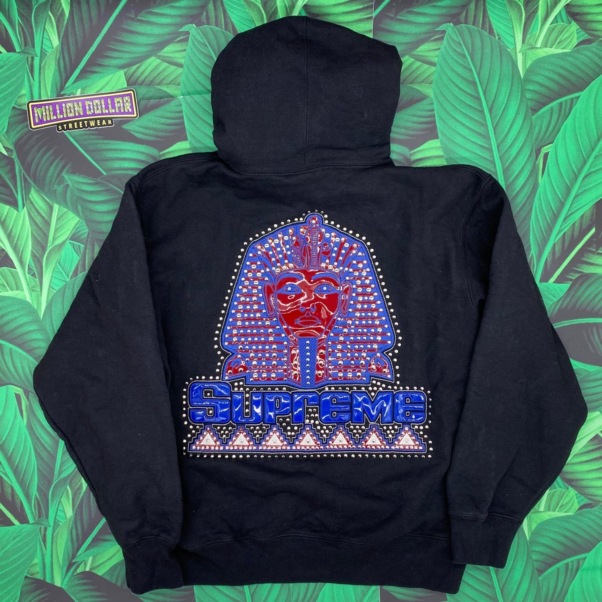 Supreme pharaoh studded hoodie- M