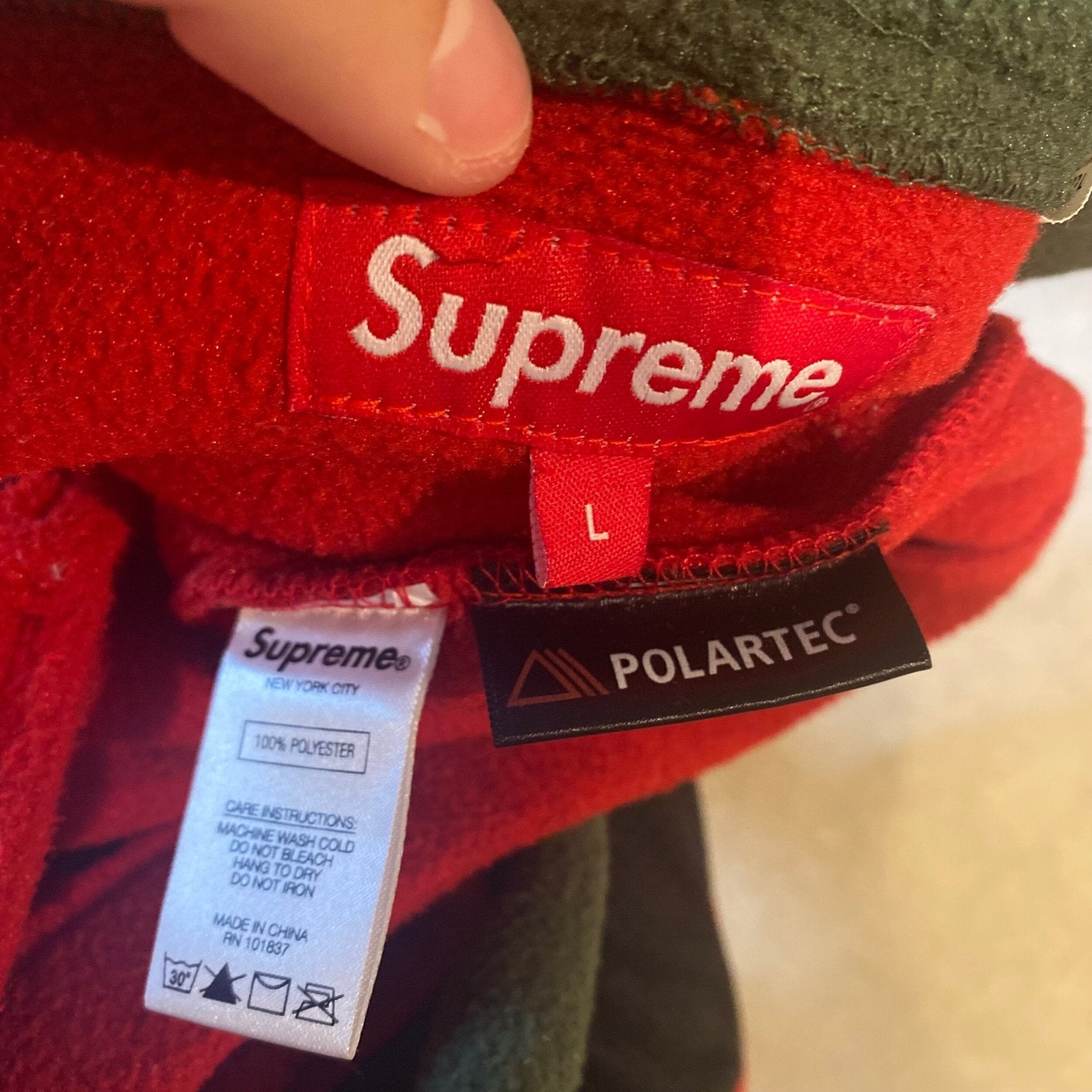 Supreme Polartec hooded raglan jacket- L – Million Dollar Streetwear
