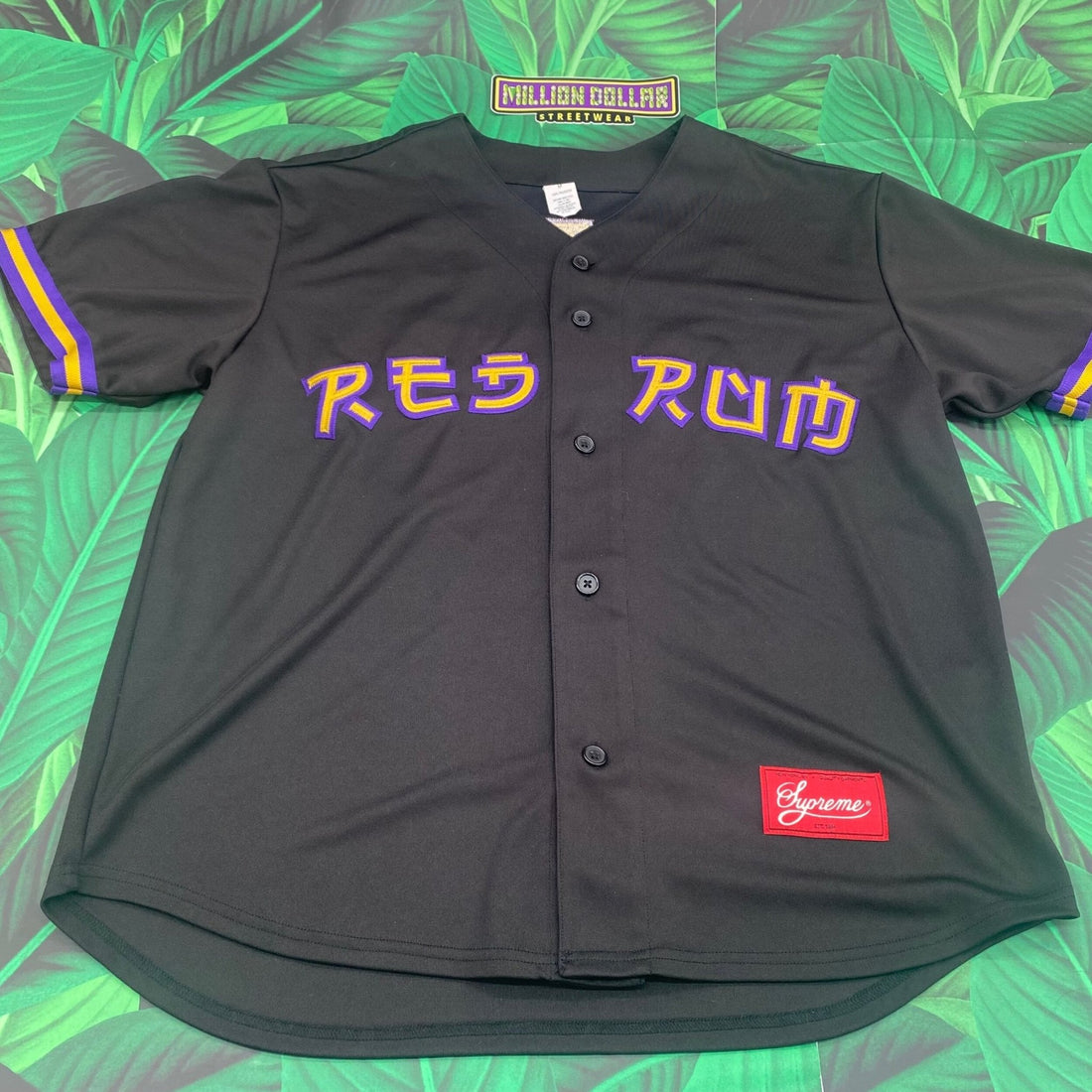 Supreme Red Rum Baseball Shirt - Farfetch