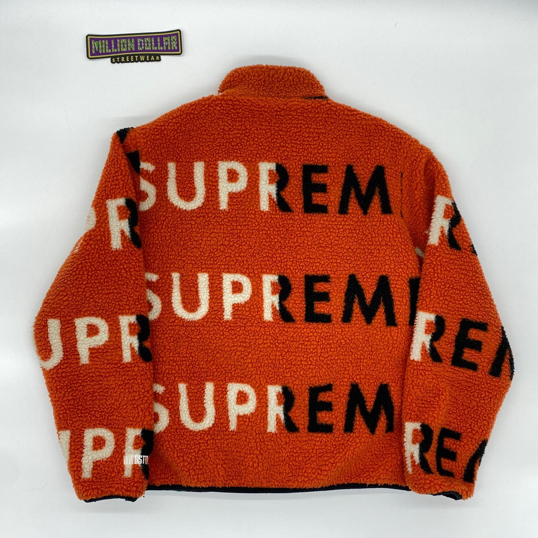 Supreme reversible logo fleece jacket- M - Million Dollar Streetwear