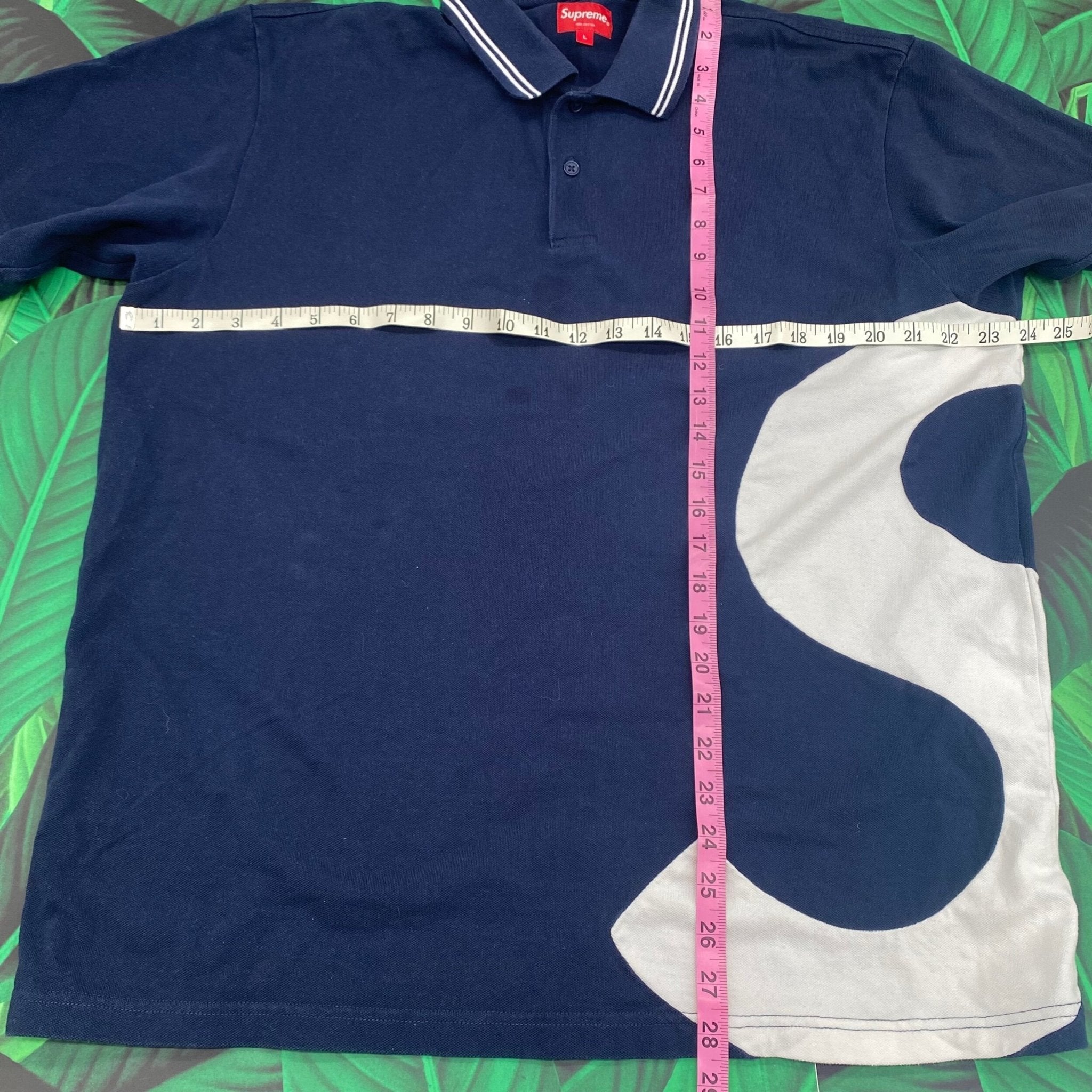 Supreme s logo polo- L – Million Dollar Streetwear