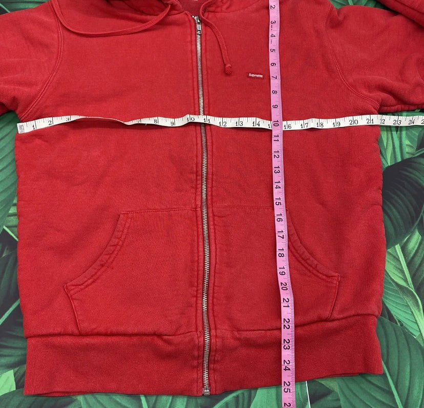 Supreme thermal small box zip up hoodie- S – Million Dollar Streetwear