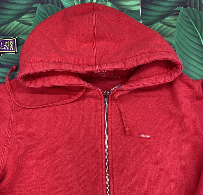 Supreme thermal small box zip up hoodie- S – Million Dollar Streetwear