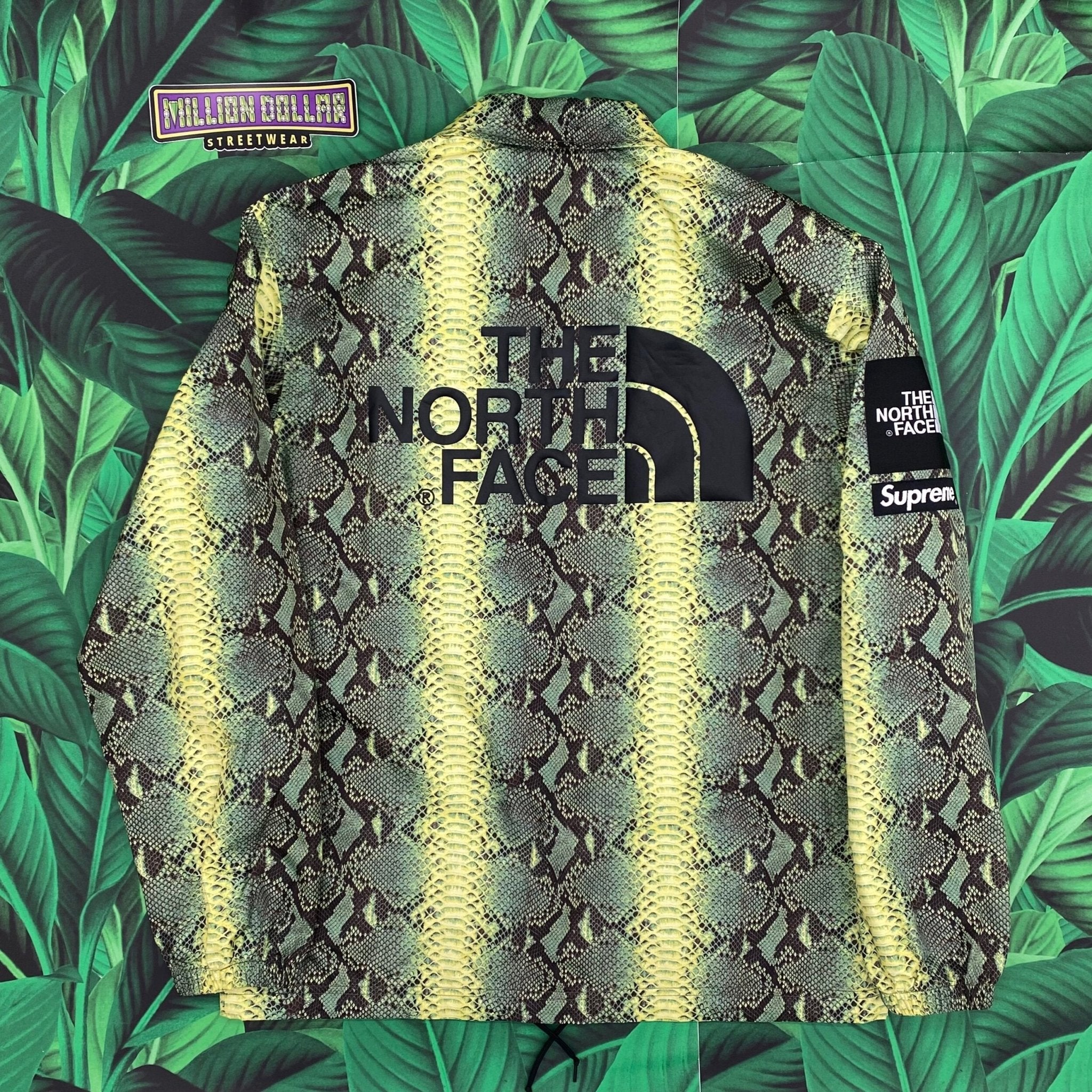 Supreme TNF snakeskin taped seam coaches jacket- S – Million