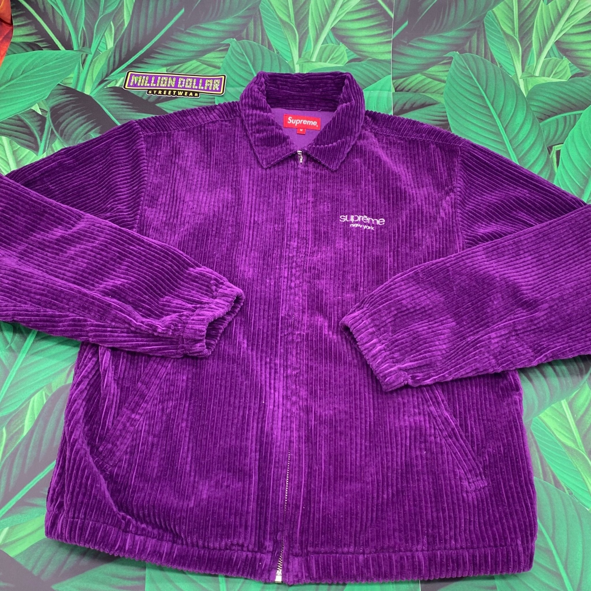Supreme wide whale corduroy Harrington jacket- M – Million Dollar Streetwear