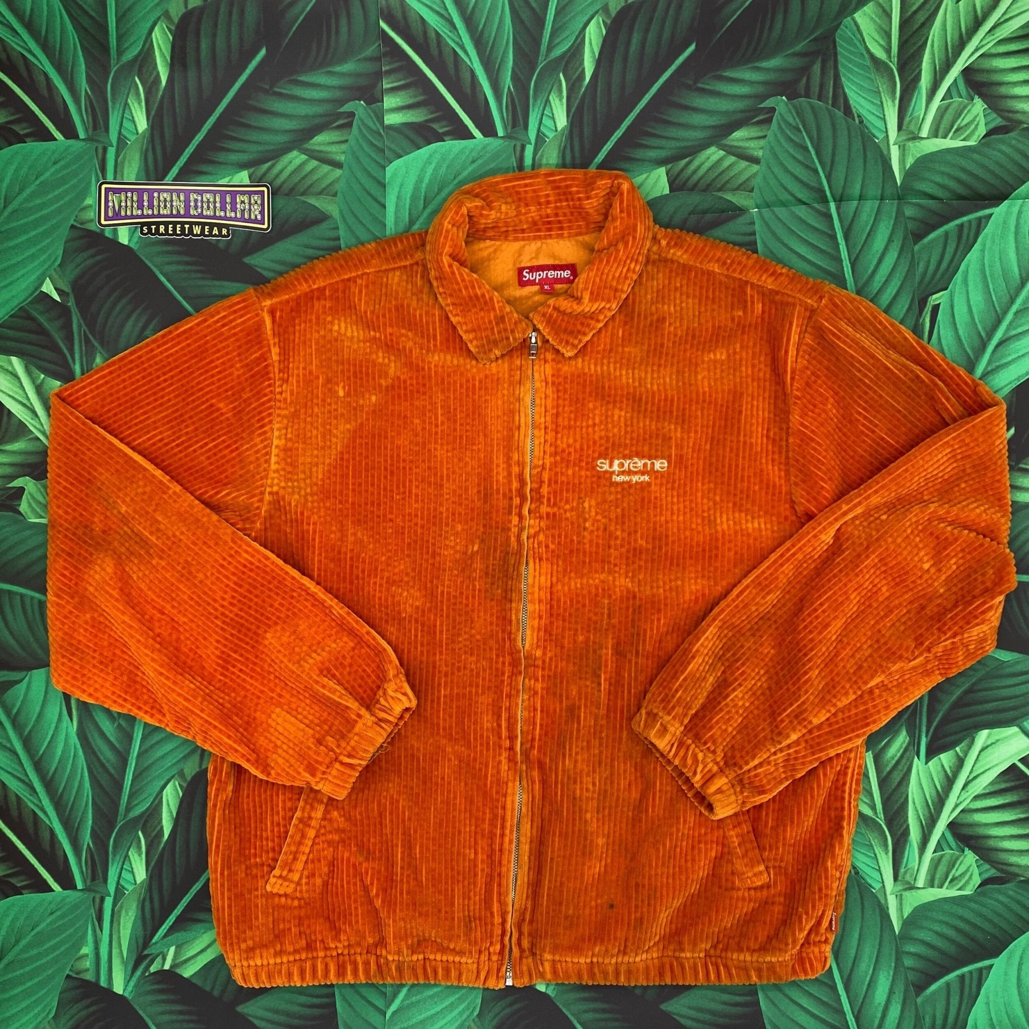 Supreme wide whale corduroy Harrington jacket- XL – Million Dollar